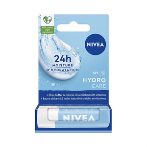 بالم لب آبرسان و مرطوب‌کننده ۲۴ ساعته نیوآ مدل Hydro Care حاوی عصاره آلوئه‌ورا با SPF 15 وزن 4.8 گرم