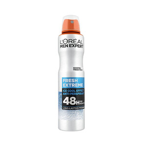 اسپری ضدتعریق مردانه لورال مدل Fresh Extreme   ضد لک و خنک‌کننده با ماندگاری ۴۸ ساعته حجم 250ml