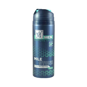 اسپری خوشبوکننده بدن مردانه مای مدل Milestone با ماندگاری ۲۴ ساعته و رایحه گرم و چرمی حجم 200ml