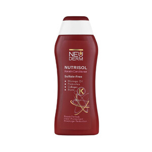نرم‌کننده تخصصی موهای کراتینه‌شده نئودرم مدل Nutrisol Keratin فاقد سولفات حجم 300ml