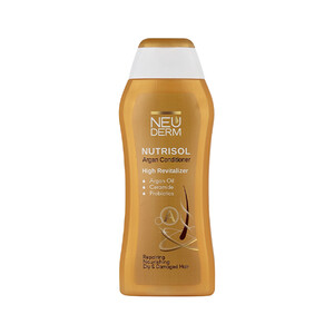 نرم‌کننده مغذی و ترمیم‌کننده نئودرم مدل Nutrisol Argan حاوی روغن آرگان و سرامید حجم 300ml