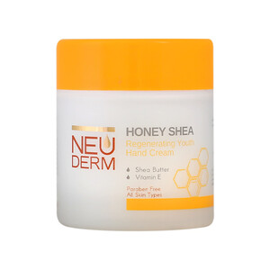 کرم مرطوب‌کننده و نرم‌کننده دست و صورت نئودرم مدل Honey Shea حاوی عصاره عسل و شی‌باتر حجم 150ml