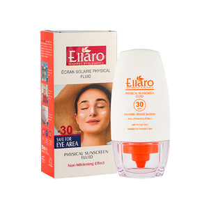 فلوئید ضدآفتاب بی‌رنگ الارو SPF30 التیام‌بخش و محافظت‌کننده پوست‌های حساس حجم 50ml