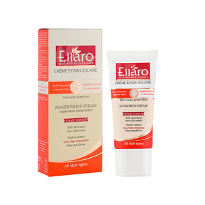 کرم ضدآفتاب رنگی انواع پوست الارو SPF50 با پوشش کرم‌پودری حجم 50ml