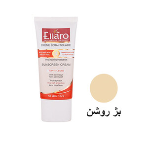کرم ضدآفتاب رنگی انواع پوست الارو SPF50 با پوشش کرم‌پودری حجم 50ml