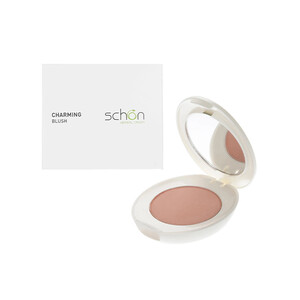 رژگونه پودری مخملی شون مدل Charming با بافت ابریشمی و جلوه طبیعی وزن 6g