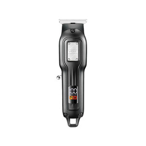 ماشین اصلاح سر و صورت و خط زن وی جی آر مدل VGR V-918 با تیغه T شکل استیل ضدزنگ و نمایشگر LED