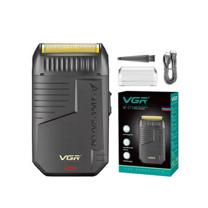 ماشین اصلاح و ریش‌تراش ضدآب وی جی آر مدل VGR V-375 با تیغه‌های استیل ضدزنگ، قابلیت اصلاح خشک و مرطوب و نمایشگر LED