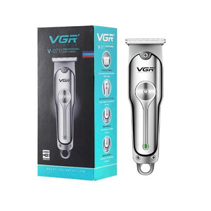 ماشین اصلاح سر و صورت و خط‌زن حرفه‌ای وی جی آر مدل VGR V-071 با تیغه T شکل استیل ضدزنگ و قابلیت صفرزنی