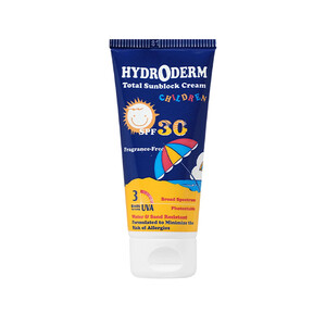 کرم ضدآفتاب کودکان هیدرودرم مدل Children با فاکتور حفاظتی SPF30، فیلترهای معدنی و فرمول ضدحساسیت وزن ۵۰ گرم