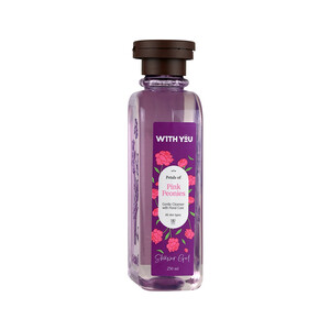 شامپو بدن آبرسان و نرم‌کننده ویت یو مدل Pink Peonies با عصاره گل صدتومانی صورتی حجم ۲۵۰ میل