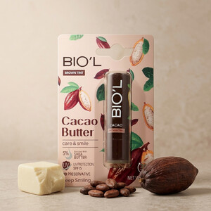 بالم لب مرطوب‌کننده بیول مدل Cacao Butter ترمیم‌کننده با عصاره کره کاکائو وزن ۴ گرم