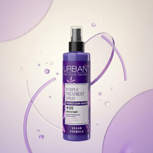 اسپری مو اوربن کر PURPLE TREATMENT ضد زردی برای موهای بلوند و دکلره
