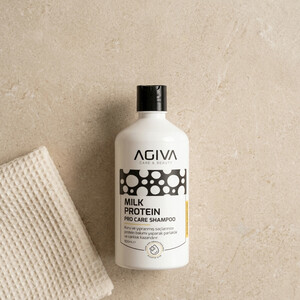 شامپو agiva مدل MILK PROTEIN فاقد سیلیکون مناسب استفاده روزانه