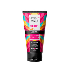 ژل حالت دهنده مو اوربن کر مدل ELASTIC CURL با فرمول وگان مناسب موهای فر حجم ۱۵۰ میل