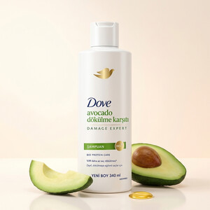 شامپو ضد ریزش مو داو مدل avocado dökülme karşıtı با فرمول BIO-PROTEIN برای موهای ضعیف