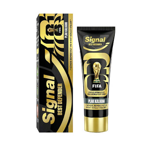 خمیر دندان سیگنال مدل BEST DEFENDER FIFA سفیدکننده و ضد پلاک حجم ۷۰ میل