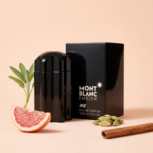 ادوپرفیوم مردانه نایس پاپت Mont Blanc Emblem، عطر چوبی ادویه‌ای مردانه با نت دارچین و تونکا