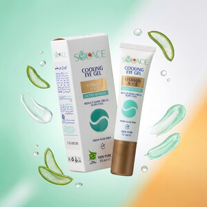 خرید کرم دور چشم سولس مدل COOLING EYE GEL ضد پف و تیرگی با آلوئه‌ورای تازه