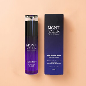 ژل شوینده و تصفیه کننده منافذ مونت ولیر مدل Pore Clarifying Cleanser با خاصیت کنترل چربی و براقی پوست حجم ۱۰۰ میل