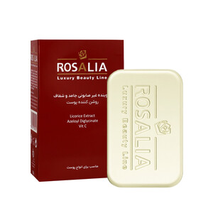 پن شوینده رزالیا مدل ROSA WHITE روشن کننده پوست و ضد لک با عصاره شیرین‌بیان و ویتامین وزن ۱۰۰ گرم