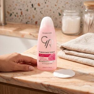 تونر صورت گلدن رز PURIFYING TONIC با روغن کاملیا ژاپنی مناسب انواع پوست