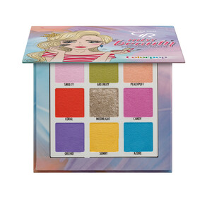 پالت سایه چشم گلدن رز miss beauty COLORPOP با سه جلوه‌ی مات، ساتن و فویلی