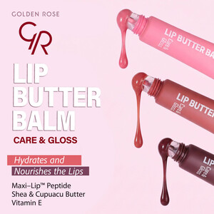 بالم لب گلدن رز LIP BUTTER BALM با آبرسانی و جلوه براق طبیعی