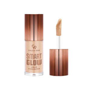 هایلایتر مایع گلدن رز مدل SMART GLOW با درخشش براق و طبیعی و اپلیکاتور اسفنجی حجم ۶ میل
