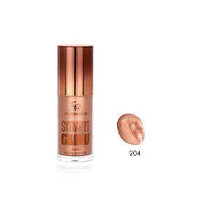 هایلایتر صورت مایع گلدن رز SMART GLOW با اپلیکاتور اسفنجی بزرگ