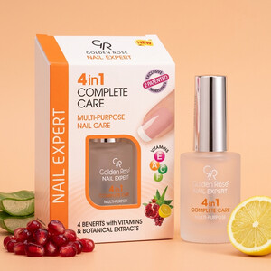 لاک تقویت کننده ناخن گلدن رز مدل 4 در 1 COMPLETE CARE