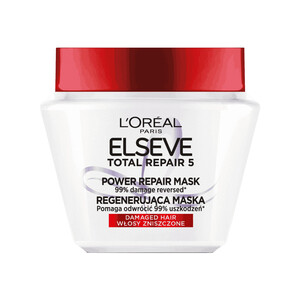 ماسک مو لورال مدل ELSEVE TOTAL REPAIR 5 مناسب موهای آسیب دیده با سرامید و پرو کراتین حجم ۳۰۰ میل