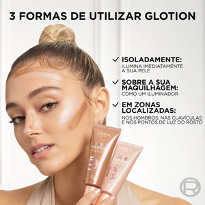 هایلایتر مایع لورآل مدل LUMI GLOTION برای صورت و بدن