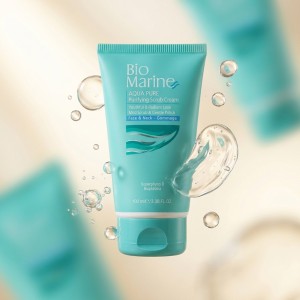کرم اسکراب  پوست بایومارین مدل AQUA PURE حاوی عصاره جلبک های دریایی حجم ۱۰۰ میل