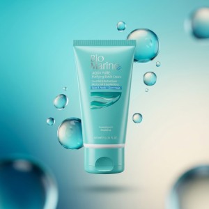 کرم اسکراب  پوست بایومارین مدل AQUA PURE حاوی عصاره جلبک های دریایی حجم ۱۰۰ میل