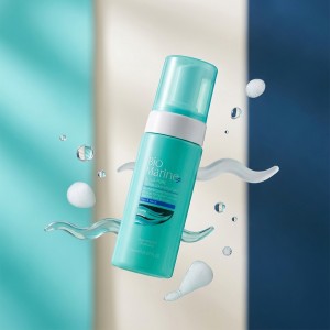 فوم شستشوی صورت و گردن بایومارین مدل AQUA PURE با خاصیت ضد آلودگی و پاک کنندگی ملایم مناسب پوست های نرمال تا مختلط حجم ۱۵۰ میل