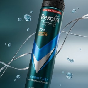 اسپری ضد تعریق مردانه 72 ساعته رکسونا مدل Cobalt Dry حجم 200 میل