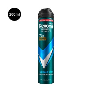 اسپری ضد تعریق مردانه 72 ساعته رکسونا مدل Cobalt Dry حجم 200 میل