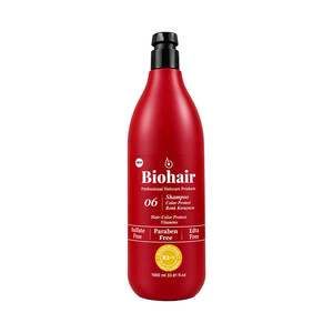 شامپو بایوهیر مدل COLOR PROTECT 06 مناسب موهای رنگ شده بدون سولفات و پارابن حجم ۱۰۰۰ میل