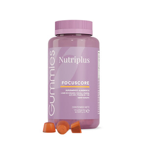 Nutriplus Focus Gummies نوتری پلاس مدل FOCUSCORE با طعم هلو و طالبی