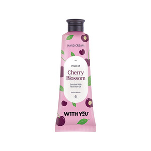 مرطوب کننده دست ویت یو مدل Cherry Blossom حاوی روغن سبوس برنج حجم ۵۰ میل
