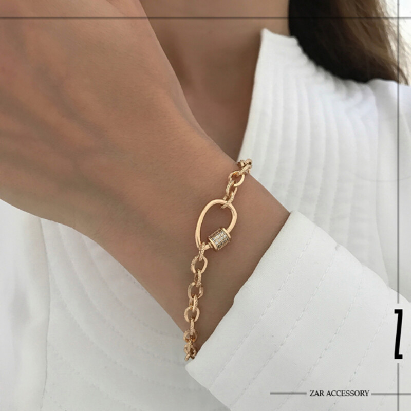 دستبند زنجیری قفل پیچی