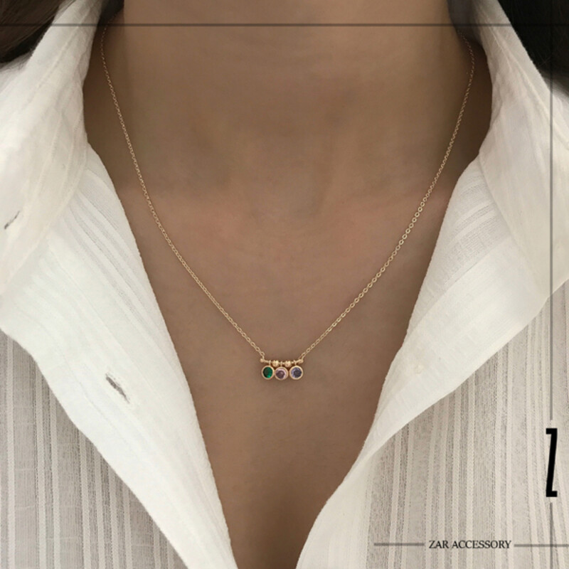 گردنبند مارکو سه نگین