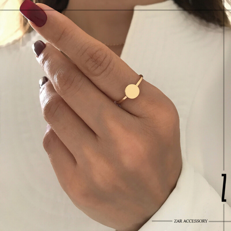 انگشتر سکه آینه‌ای