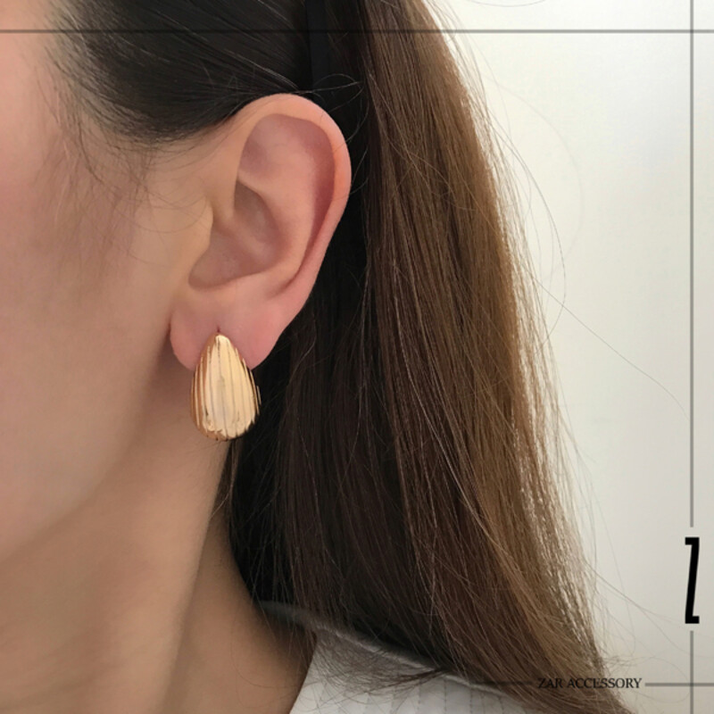 گوشواره دراپ شیاردار