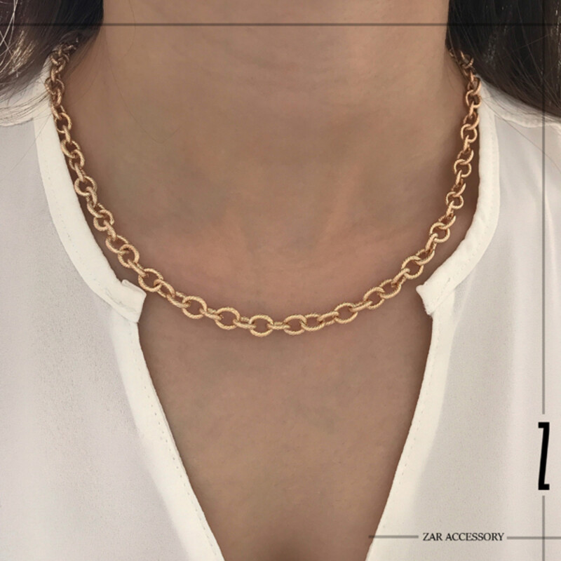 گردنبند حلقه‌ای تراش‌دار