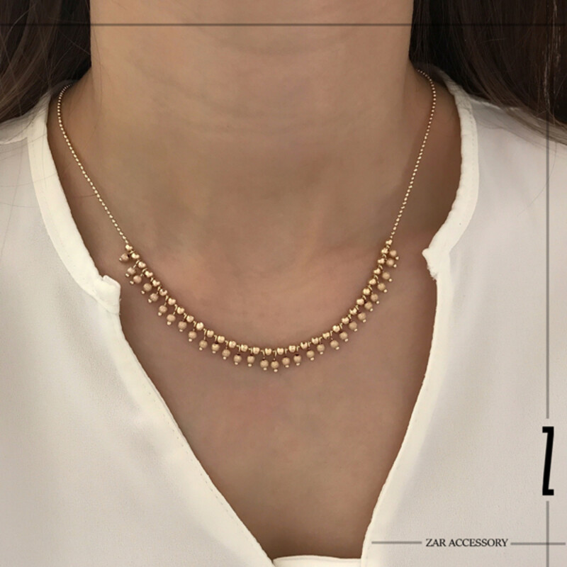 گردنبند توپی گوی آویز شنی