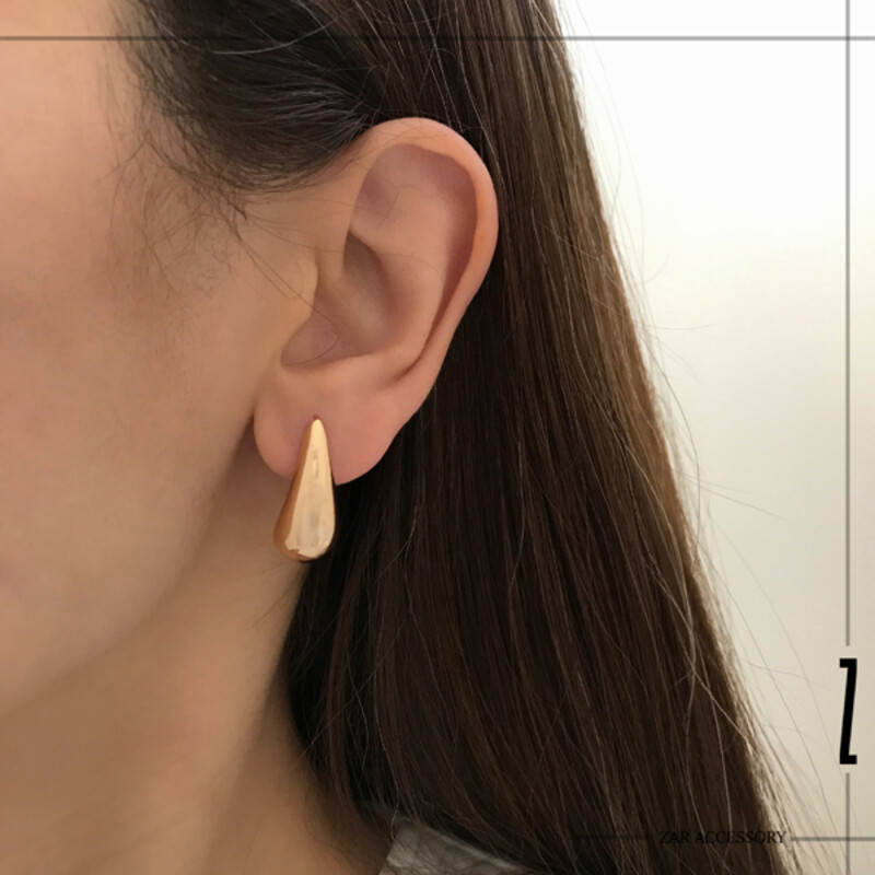 گوشواره دراپ آینه‌ای