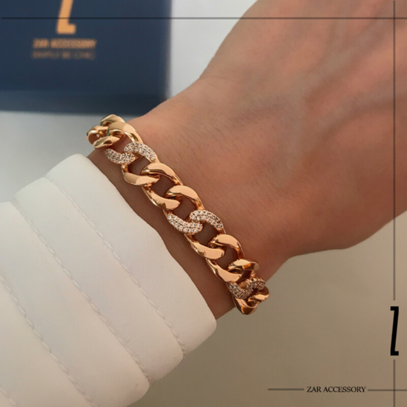 دستبند زنانه کارتیه نگین‌دار