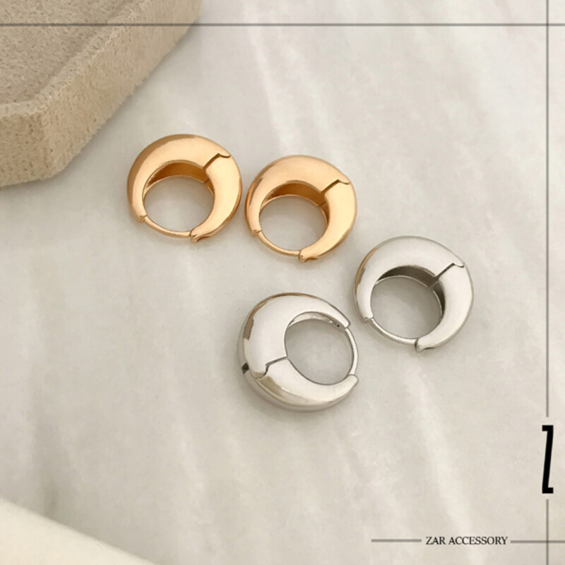 گوشواره زنانه حلقه‌ای نیمه ماه